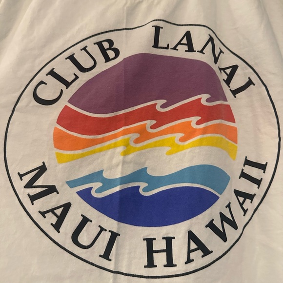 Club Lanai Maui Hawaii vintage members only rank top tee women’s size XL - Picture 2 of 5